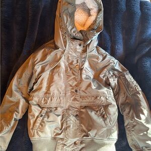 American eagle puffer army Olive Green Hooded Jacket coat